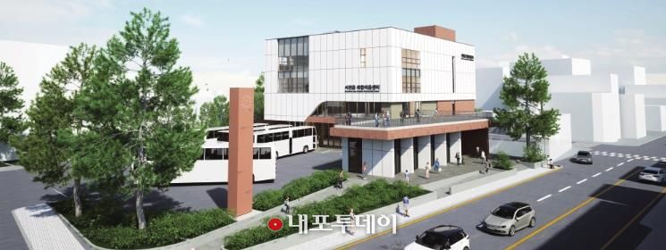 서천군, 도시재생 거점시설 공사 박차 가한다 -복합이음센터 조감도.
